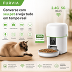 SmartFlow™ - Alimentador Inteligente Premium com Câmera Full HD