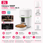 SmartFlow™ - Alimentador Inteligente Premium com Câmera Full HD