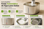Furvia AquaFlow™ - Fonte Inteligente Premium Sem Fio para Gatos e Pequenos Pets