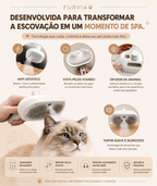 FURVIA™ PurrSpa Pro - Escova Inteligente Relaxante com Vapor
