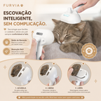 FURVIA™ PurrSpa Pro - Escova Inteligente Relaxante com Vapor