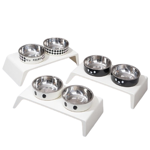 LunaBowl™ Duo - Comedouro Elevado Premium para Gatos & Cachorros