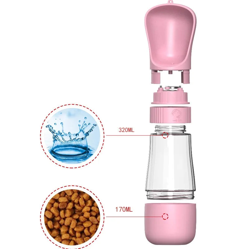 HydraPaw™ - Garrafa Portátil Premium 2 em 1 Para Pets