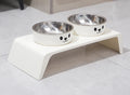 LunaBowl™ Duo - Comedouro Elevado Premium para Gatos & Cachorros