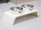 LunaBowl™ Duo - Comedouro Elevado Premium para Gatos & Cachorros