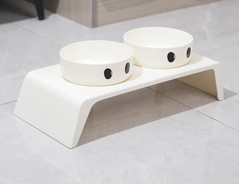 LunaBowl™ Duo - Comedouro Elevado Premium para Gatos & Cachorros