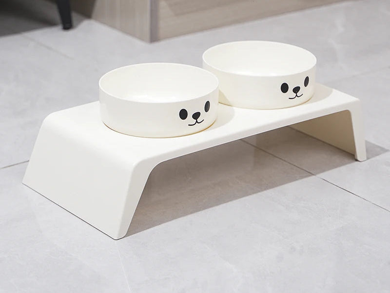 LunaBowl™ Duo - Comedouro Elevado Premium para Gatos & Cachorros