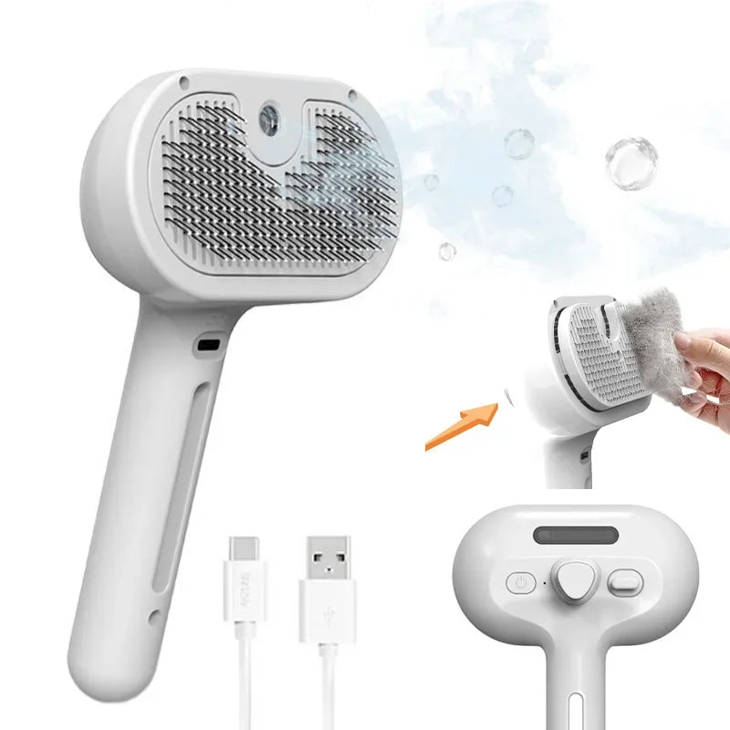 FURVIA™ PurrSpa Pro - Escova Inteligente Relaxante com Vapor