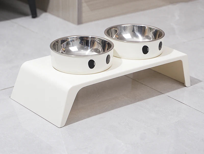 LunaBowl™ Duo - Comedouro Elevado Premium para Gatos & Cachorros